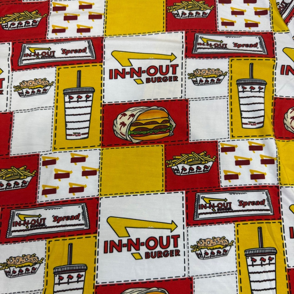 Bamboo Kids Boxy Tee & Shorts Day Wear In-N-Out Burger Set 7-8T NWT - Picture 5 of 8